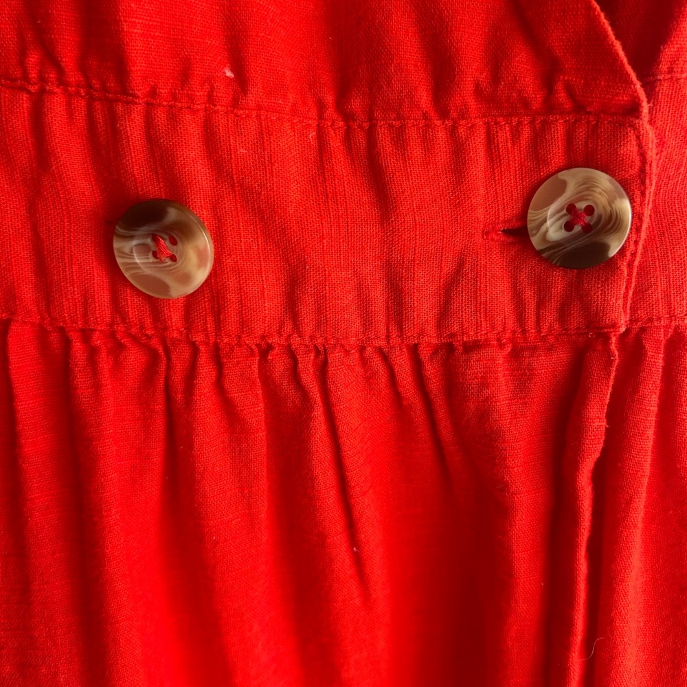 Free People Red Sleeveless Dress with deep pockets - Picture 2 of 5